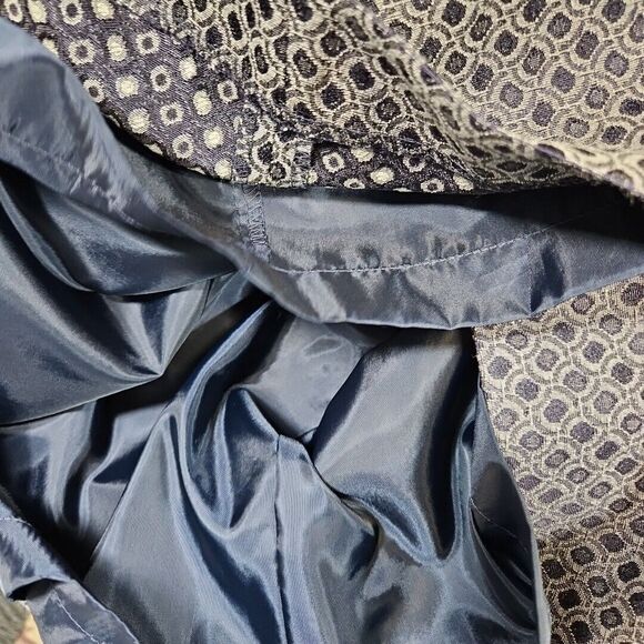 Kasper Dress Pencil Skirt Size 12 gray black geometric print lined - Picture 7 of 8